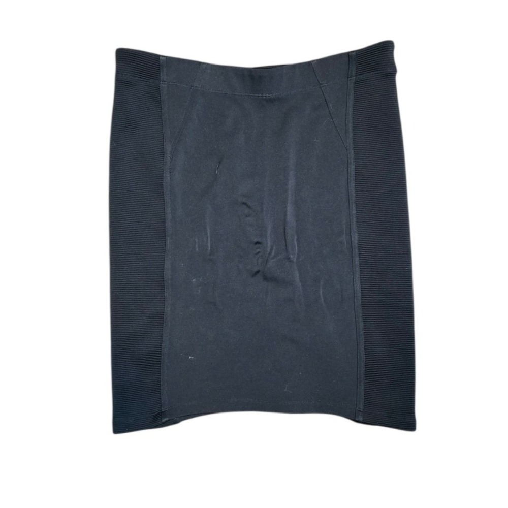BCBG Max Azria Black Bandage Bodycon Office Pencil Skirt M Classic Minimalist